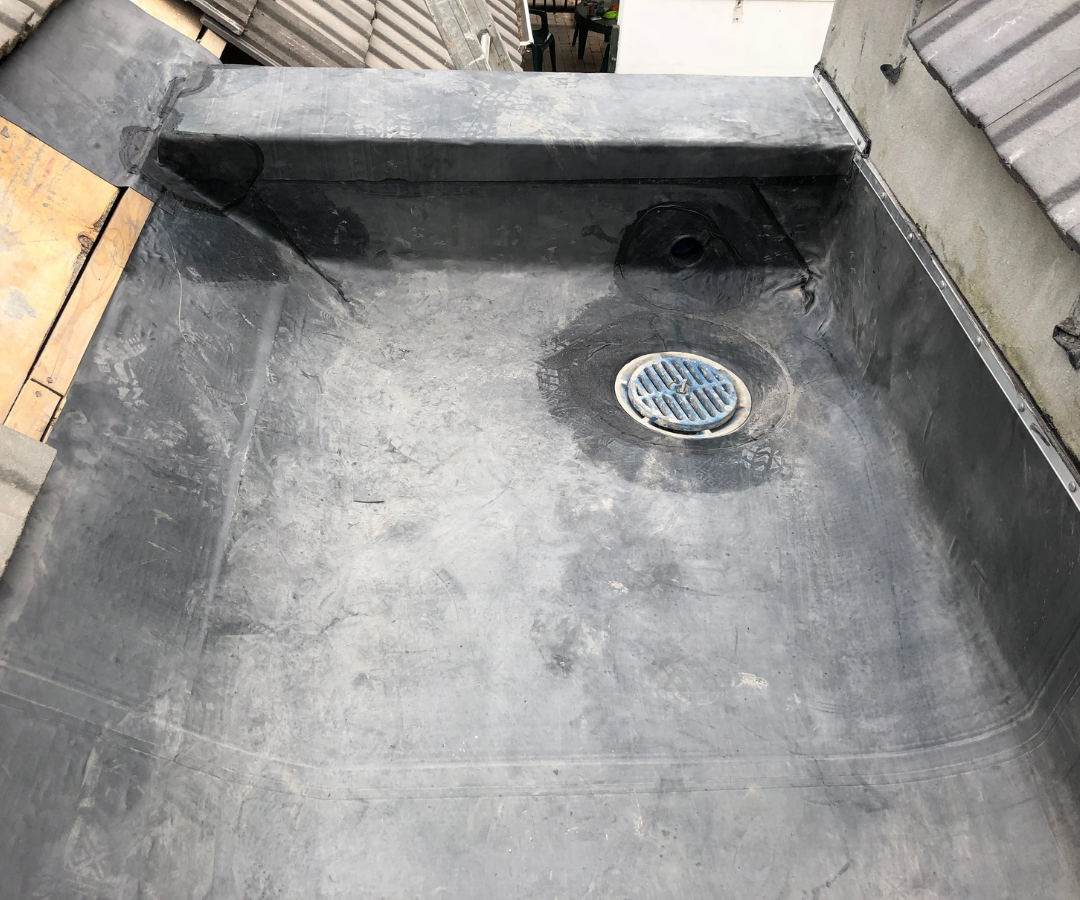 Completed commercial box gutter project 3