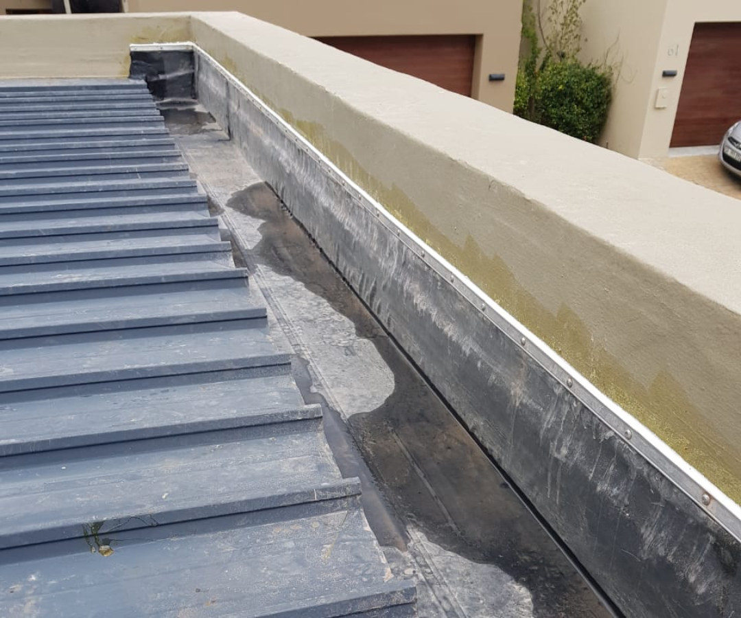 Completed commercial box gutter project 5