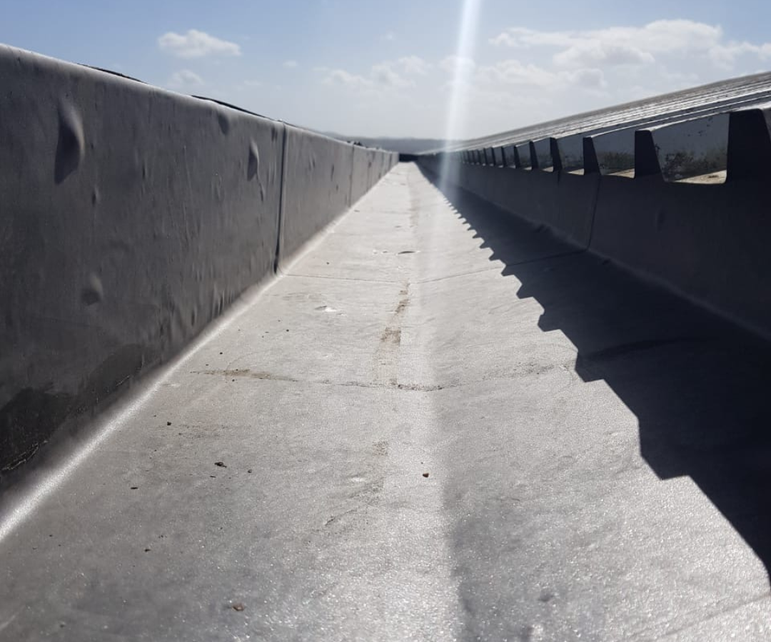 Completed commercial box gutter project 2